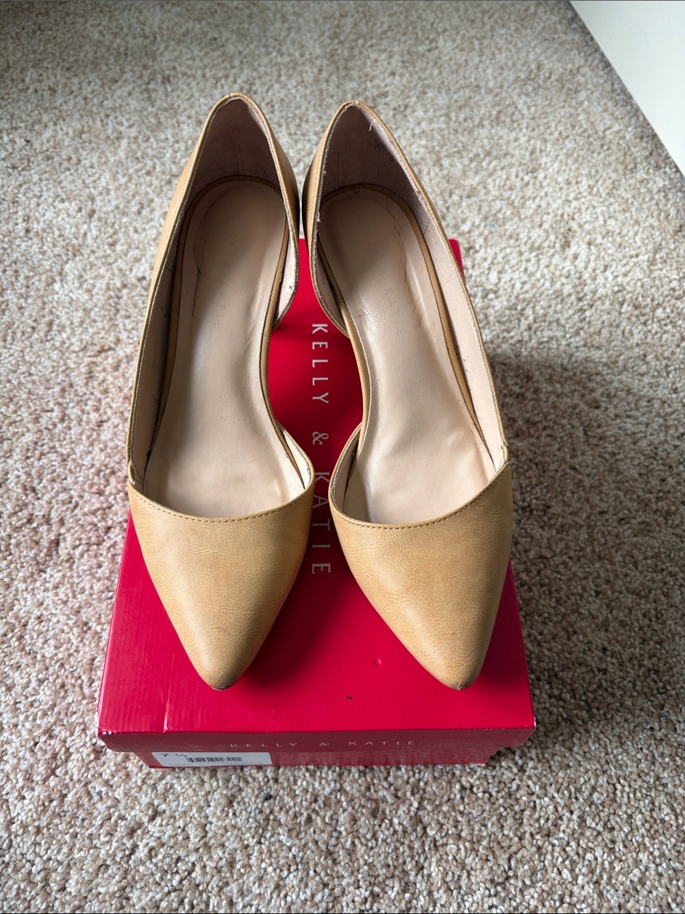 Kelly & Katie Tan Pointed Toe Heels